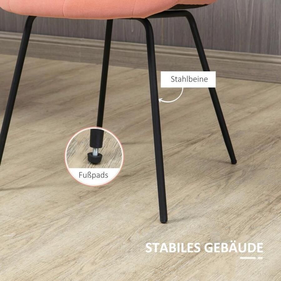 Corenia Eetkamerstoelen – Stoelen – Kuipstoelen – Woonkamerstoelen – Keukenstoelen – Vintage Design – Velvet Bekleding – Metalen Poten – Comfortabele Rugleuning