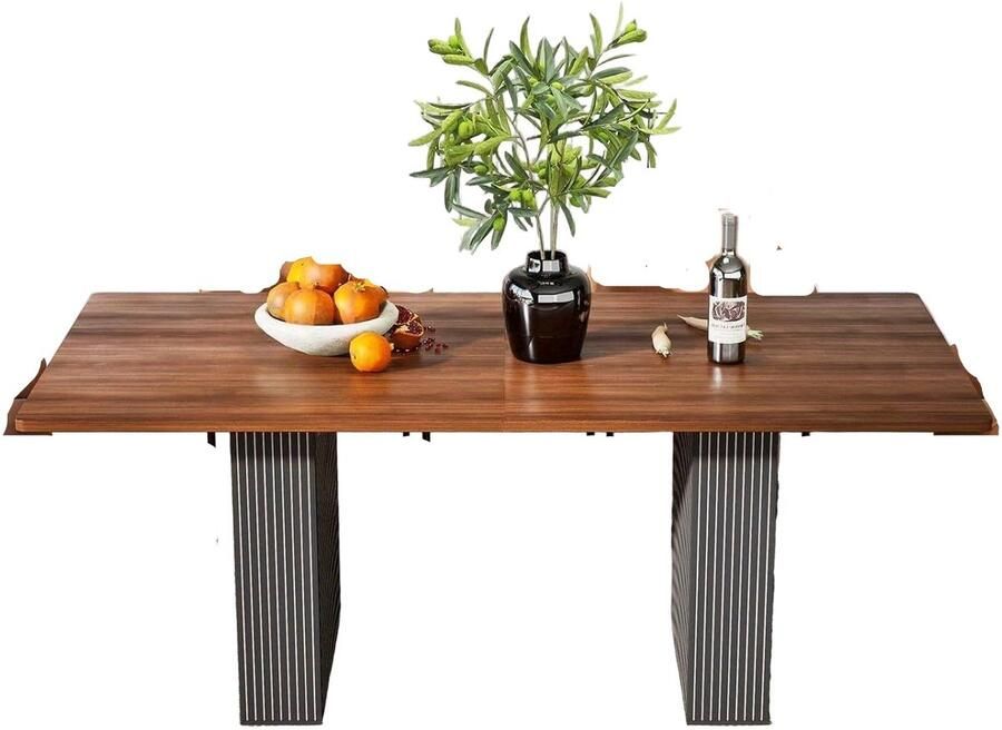 Corenia Eettafel – Eetkamertafel – Keukentafel – Houten Tafel – Industriële Tafel – 160x80 cm – Krasbestendig & Stevig
