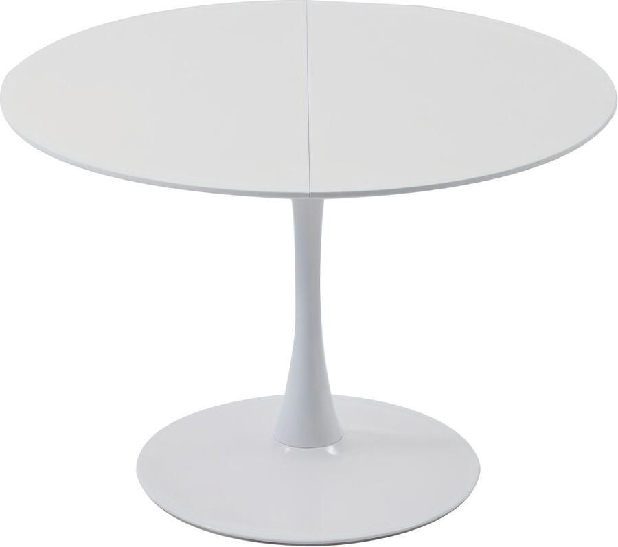 Corenia Eettafel – Ronde Tafel – Split Tafel – Join Tafel – Moderne Eettafel – Wit Tulip Design – Compact – Duurzaam Engeneered Wood