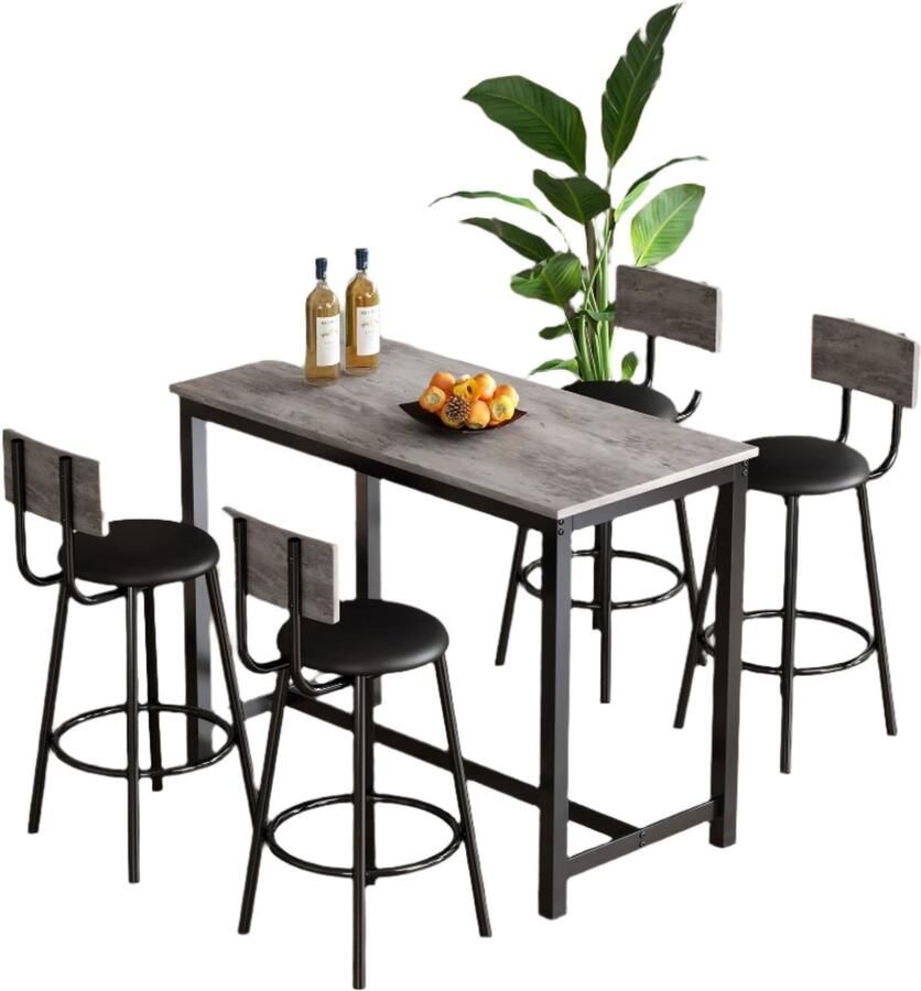 Corenia Eettafelset – Eethoek – Stoelen Met Tafel – Compacte Eetkamer – Velvet Bekleding – Metalen Pooten – 120x60 cm