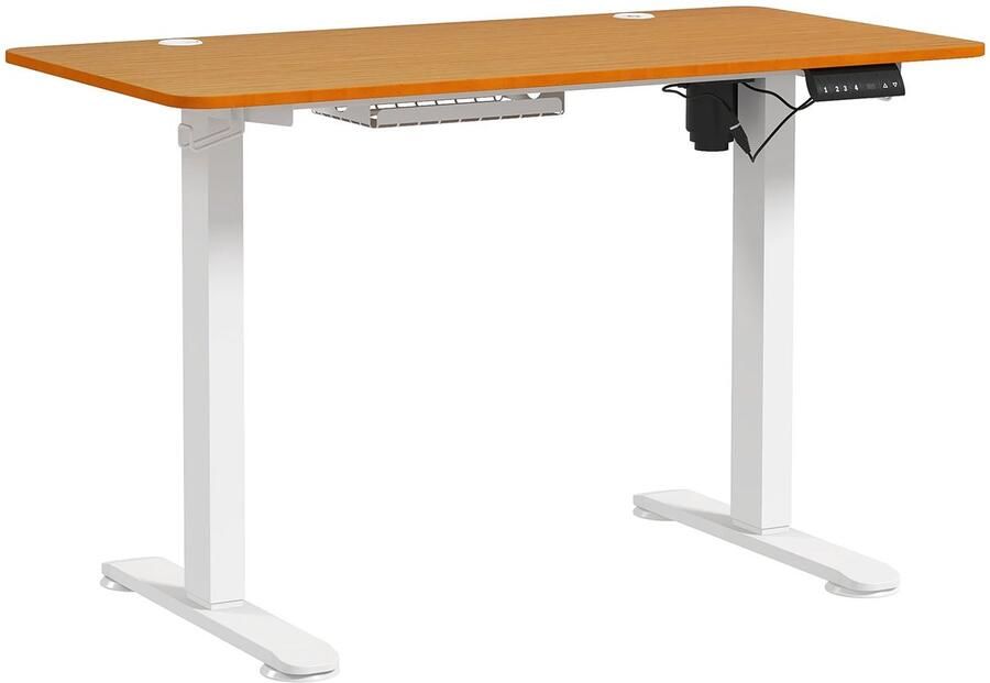 Corenia Elektrisch In Hoogte Verstelbaar Bureau – Elektrisch Liftbureau – Zit Sta Bureau – Verstelbaar Bureau – 3 Geheugeninstellingen – Werkblad 120x60 Cm