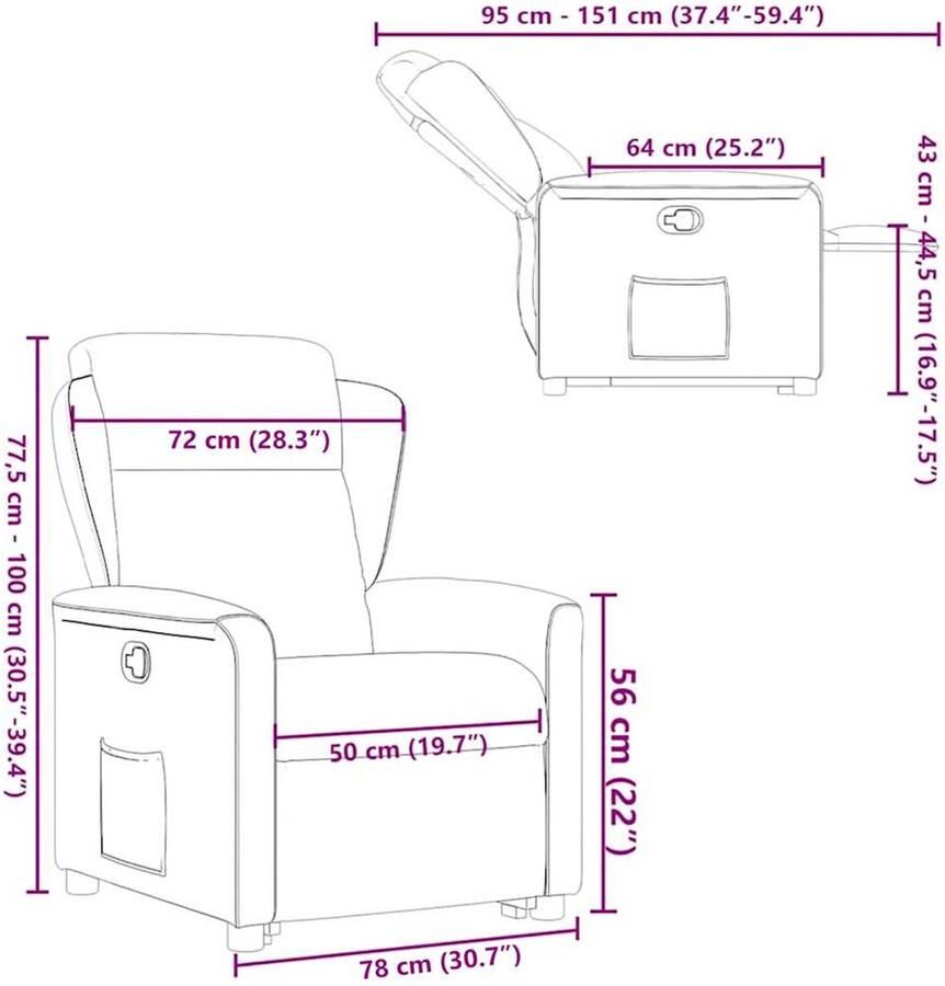 Corenia Elektrisch Verstelbare Sta-op Stoel – Sta-op Fauteuil – Verstelbare Relaxstoel – Senior Stoel – Comfortabele Zitstoel – USB Aangedreven Liftfunctie – Ademend Stoffen Bekleding – Crème