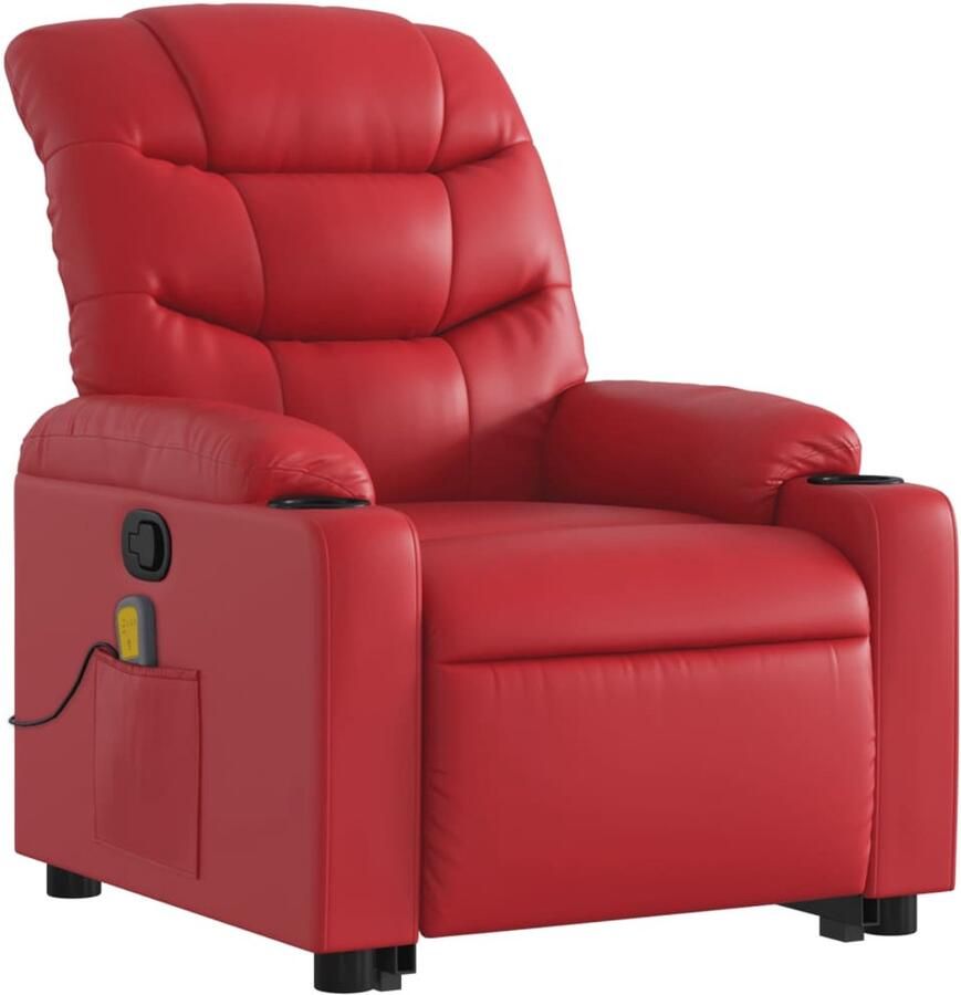 Corenia Elektrische Sta-op Fauteuil – Sta-op Stoel – Relaxfauteuil – Verstelbare Armstoel – Elektrische Liftfunctie – Kunstleren Bekleding – Handmatig Verstelbaar – 135 Graden Kantelbaar