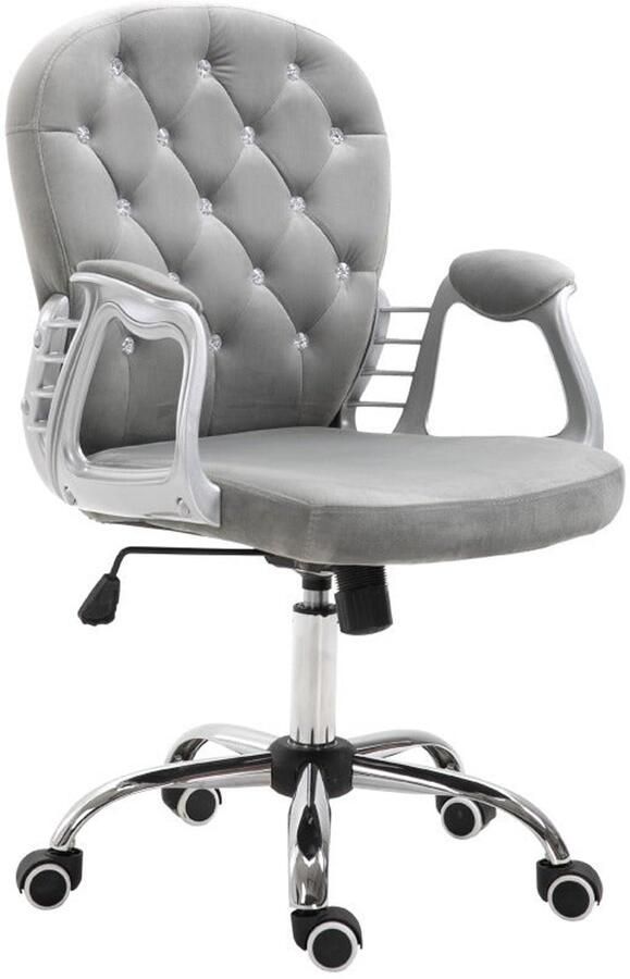 Corenia Ergonomische Bureaustoel – Bureaustoel – Kantoorstoel – Office Chair – Werkstoel – Grijs – Verstelbare Zithoogte – 360° Draaibare Basis