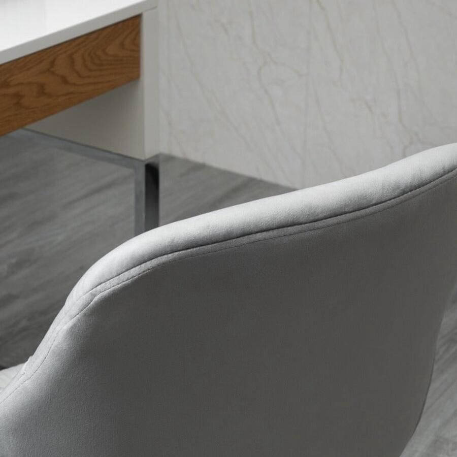 Corenia Ergonomische Bureaustoel – Bureaustoel Kantoorstoel Werkstoel Thuiswerkstoel – Grijs – Verstelbare Hoogte – 5-Punts Rugondersteuning