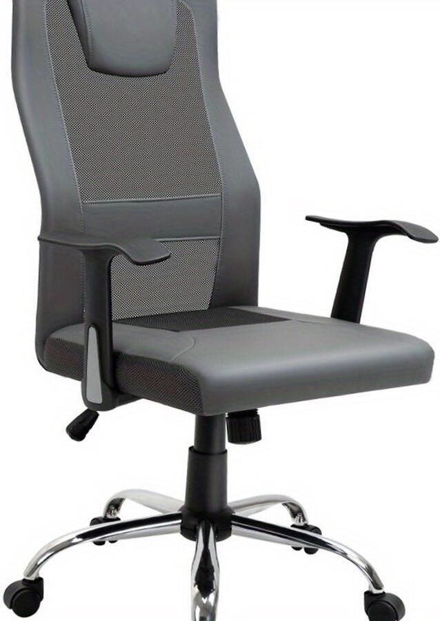 Corenia Ergonomische Bureaustoel – Bureaustoel – Werkstoel – Kantoormeubilair – Draaistoel – Grijs – 360° Draaibaar – Verstelbare Zithoogte – Max. 120 kg