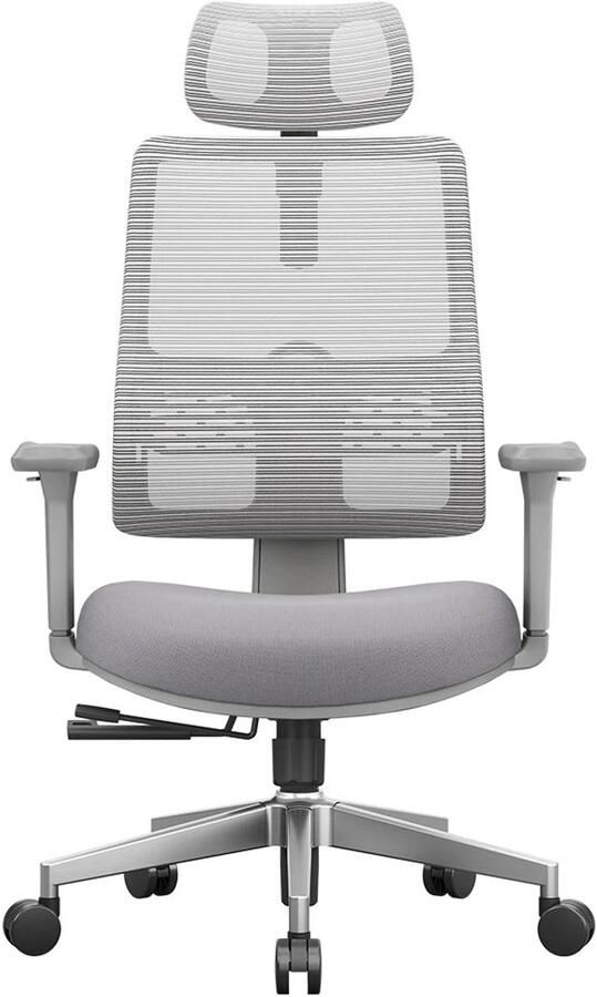 Corenia Ergonomische Bureaustoel – Comfortabele Bureaustoel – Verstelbare Stoel – Mesh Bureaustoel – Automatisch Lendesteun-Systeem – 3D Verstelbare Armleuningen Grijs