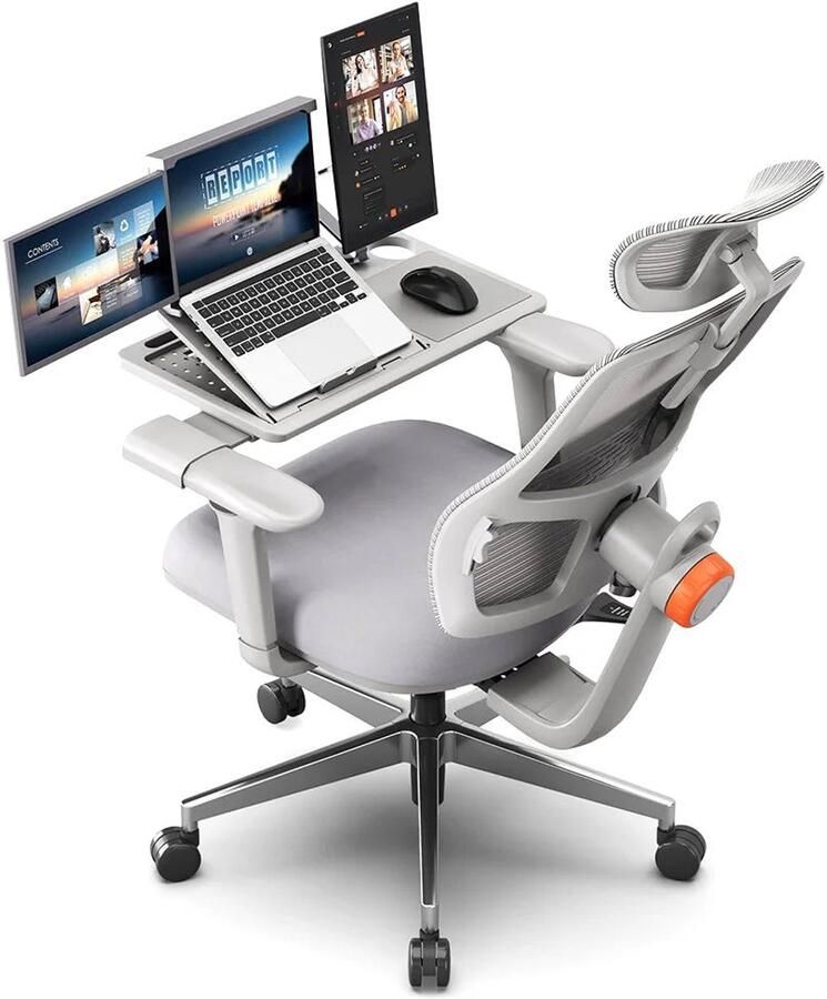 Corenia Ergonomische Bureaustoel – Comfortabele Stoel – Werkstoel – Kantoorstoel – Mesh Materiaal – Verstelbare Lendensteun – 3D Armleuningen