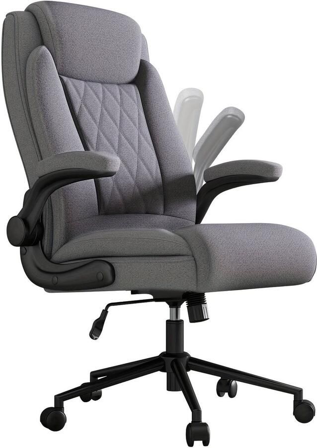 Corenia Ergonomische Bureaustoel – Kantoorkruk – Werkstoel – Computerstoel – Bureaustoel Home Office – Grijs – Extra Stevig Tot 226 8 KG – Nek- Rug- En Lendensteun