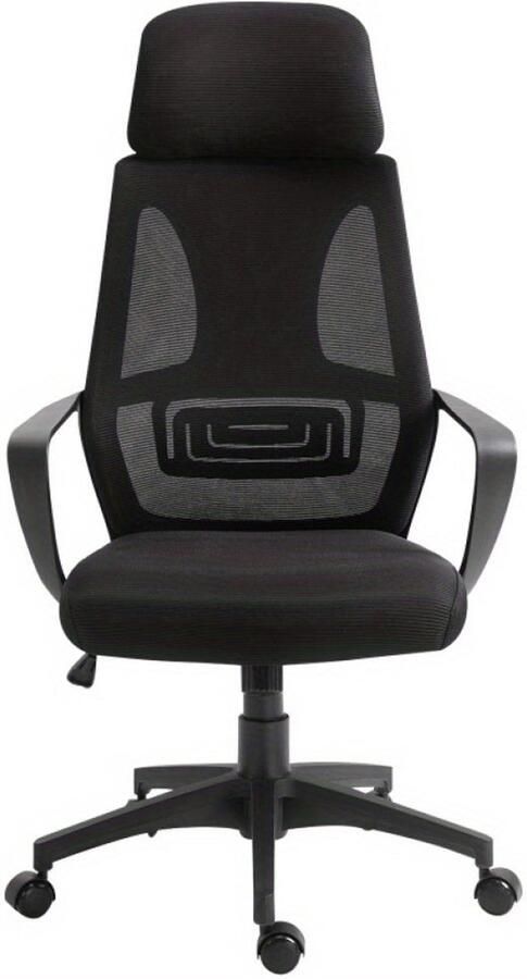 Corenia Ergonomische Bureaustoel – Kantoormeubilair – Bureaustoel Thuiswerk – Werkstoel – Draaistoel – Verstelbare Hoogte – Ademend Mesh Rugleuning – Lendensteun – Zwart