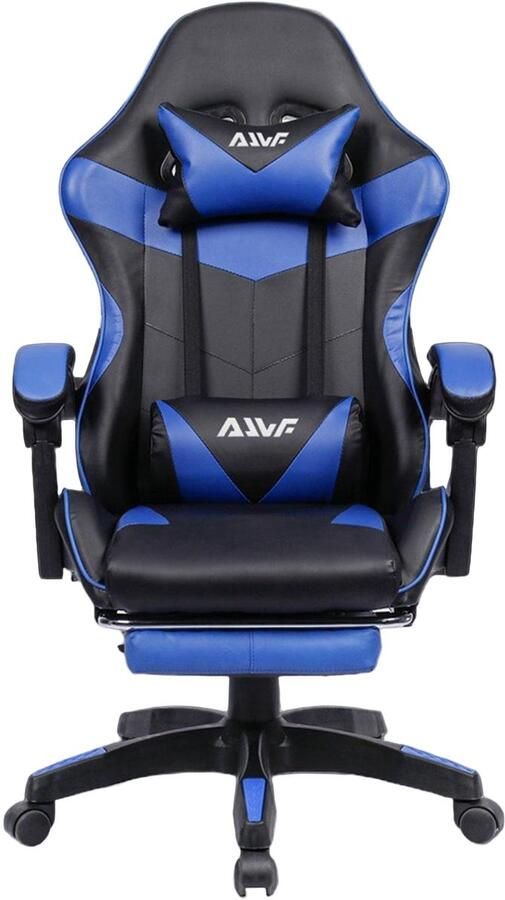 Corenia Ergonomische Gamingstoel – Bureaustoel – Gamedraaistoel – Werkstoel – Bureauzetel – Met Verstelbare Voetsteun – 360° Draaibaar Met Hoofdsteun Blauw