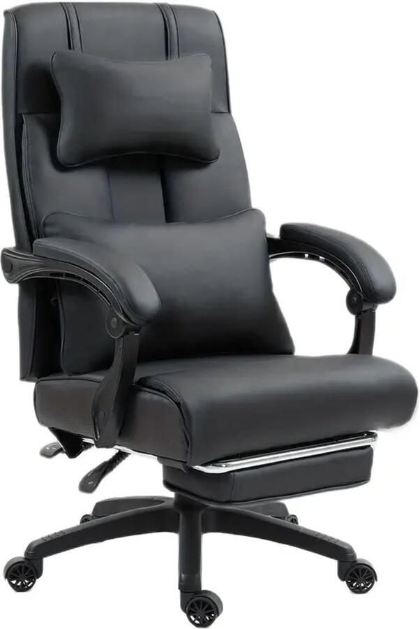 Corenia Gamestoel – Gaming Stoel – Game Stoel – Bureaustoel – Office Chair – Ergonomische Hoge Rugleuning – Kunstleer Met Voetensteun – Max. 158 kg Belastbaar