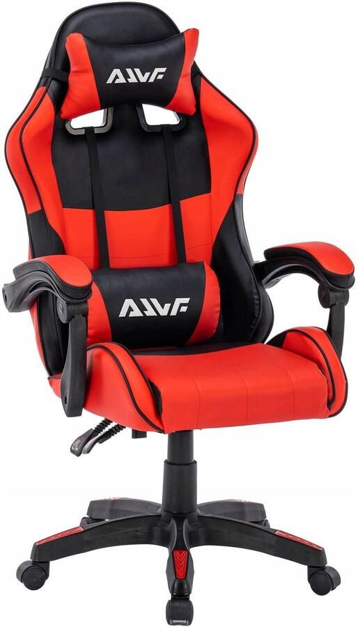 Corenia Gamestoel – Gaming Stoel – Game Stoel – Gaming Chair – Bureaustoel – Verstelbare Rugleuning & Zithoogte – Ergonomisch Met Nekkussen & Lendensteun – Rood