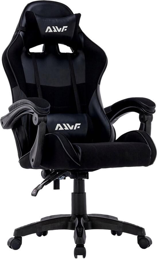 Corenia Gamestoel – Gaming Stoel – Game Stoel – Gaming Chair – Bureaustoel – Verstelbare Rugleuning – Ergonomisch Met Hoofd- En Lendensteun – 360° Draaibaar – Kunstleer Zwart