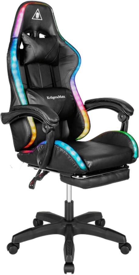 Corenia Gamingstoel – Game Chair – Gamerstoel – Bureaustoel – Zitzak – LED RGB Achtergrondverlichting – Verstelbare Voetensteun
