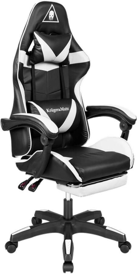 Corenia Gamingstoel – Gamestoel – Gaming Chair – Game Stoel – Bureaustoel – Draaibaar – Verstelbare Rugleuning tot 145° – Met Voetensteun en Massagefunctie
