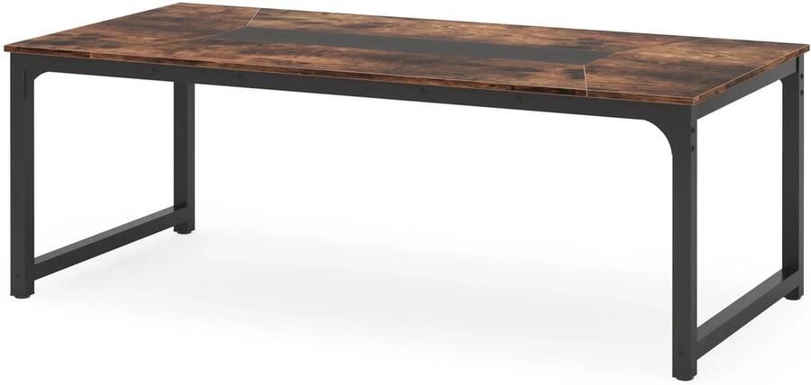 Corenia Houten Bureautafel – Werktafel – Eettafel – Vergadertafel – Gametafel – 180 Cm – Waterbestendig – Driehoekige Versteviging