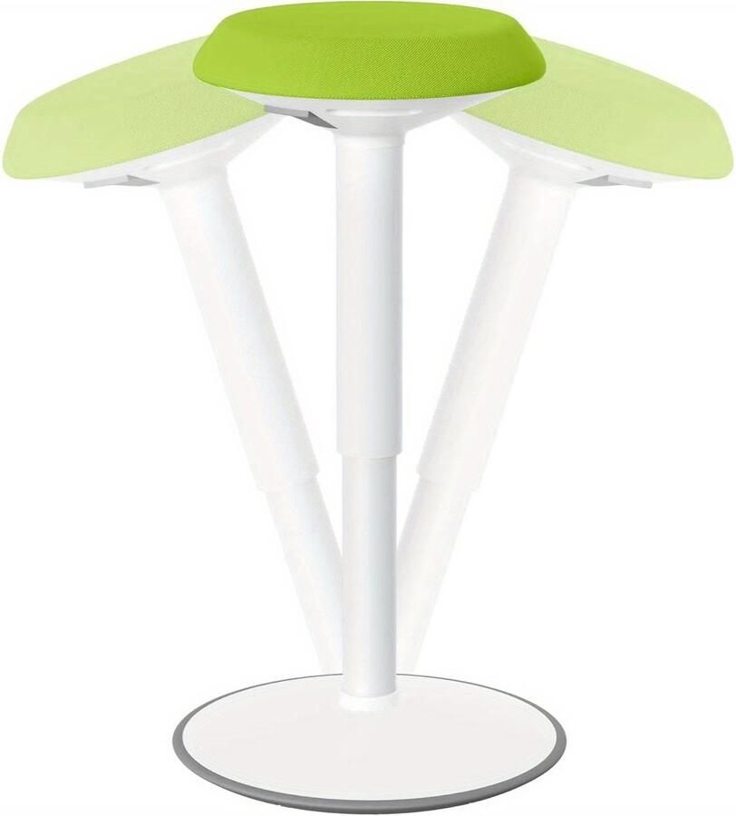 Corenia Kappersstoel – Draaistoel – Salonstoel – Werkstoel – Zadelkruk – Verstelbaar 54-79 cm – Foam Zitkussen – Antislip TPE Basis