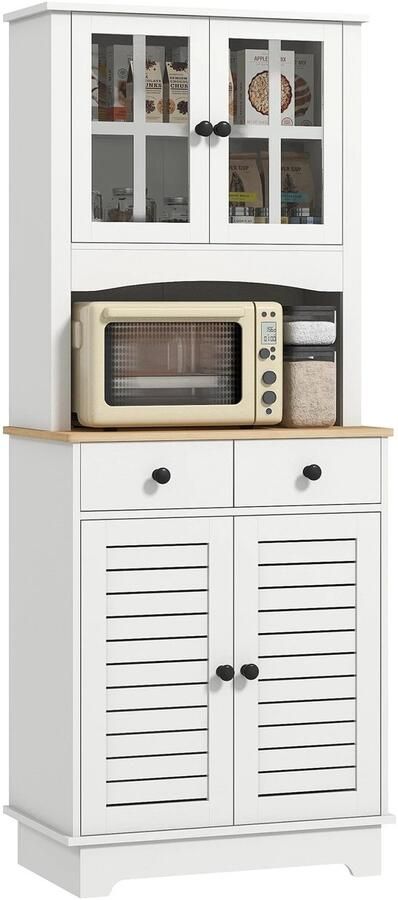 Corenia Keukenkast – Keukenmeubel – Buffetkast – Ovenkast – Magnetronkast – MDF & Spaanplaat – Verstelbare Planken – Antikantelbeveiliging