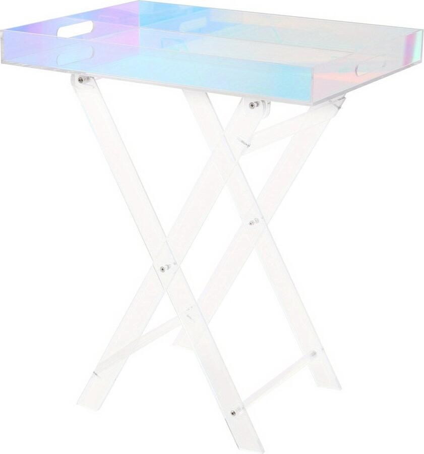 Corenia Klaptafel – Vouwtafel – Opvouwbare Tafel – Inklapbare Tafel – Plooitafel – Stevig Tot 10 kg – Ruimtebesparend & Eenvoudig Inklapbaar