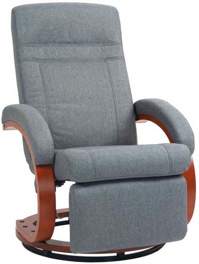 Corenia Loungestoel – Opvouwbare Tuinstoel – Strandstoel – Campingstoel – Balkonstoel – Verstelbare Draaibare Rugleuning – Roestvrij Stalen Frame – Ademend Linnen Bekleding – Draagvermogen 140 kg