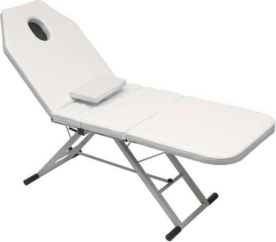Corenia Massagetafel – Behandeltafel – Behandelbank – Massagebed – Beautyligbed – Inklapbaar – Verstelbare 3 Secties – Metaal Frame – Hoogwaardig Schuim