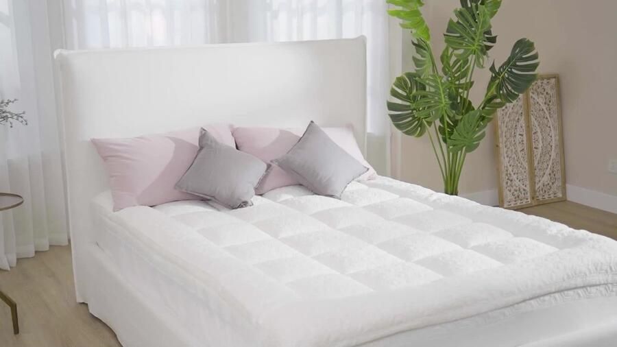 Corenia matrastopper – topmatras – matrasoplegger – topdekmatras – matrasbeschermer – 90x200 cm – dubbele laag met gel en cooling pillow – afneembare wasbare bamboe hoes