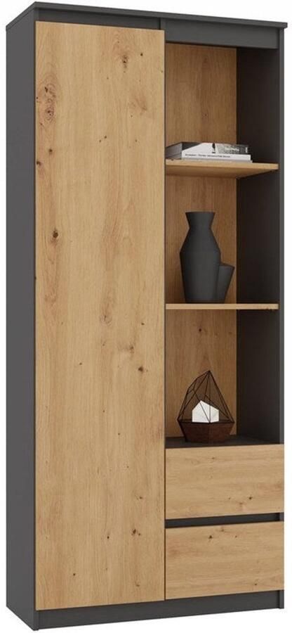 Corenia Opbergkast – Boekenkast – Vakkenkast – Ladekast – Meubel – 7 Compartimenten – Water- en Krasbestendig Gelamineerd Spaanplaat