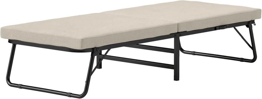 Corenia Opvouwbaar Bed – Vouwbed – Opklapbed – Logeerbed – Eenpersoonsbed – Verstelbare Rugleuning 5 Standen – Hoogwaardig Schuimmatras 7 cm