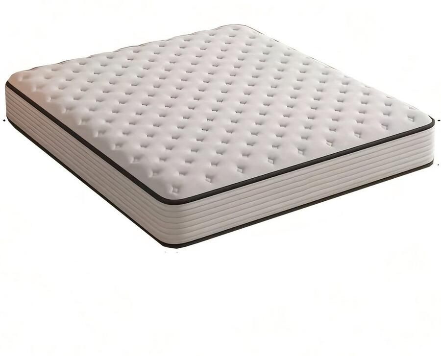 Corenia Pocketvering Matras – Latexmatras – Veer Matras – Binnenvering Matras – 160x200 cm – Medium Stevig – Memory Foam Toplaag