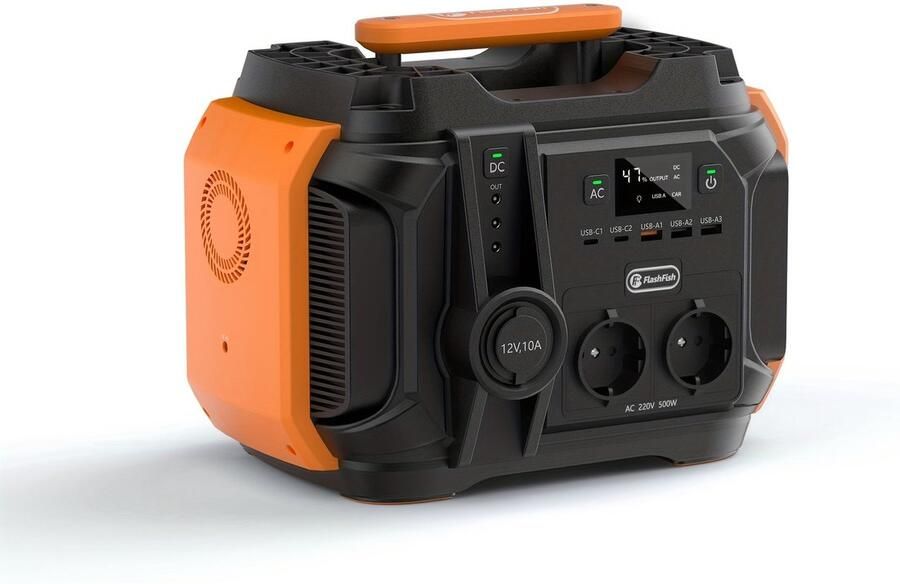 Corenia Power Station Portable – Draagbare Generator – Noodstroomvoorziening – Camping Accu – Mobiele Powerbank – 540Wh Lithium Batterij – Pure Sinusgolf Uitgang – Compact & Lichtgewicht Design