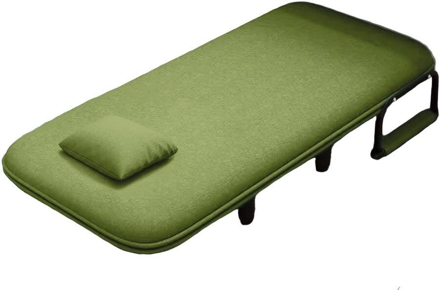 Corenia Relaxfauteuil – Relaxstoel – Leunstoel – Ligstoel – Fauteuil Verstelbaar – 5 Verstelbare Standen – Metalen Stevig Frame – Comfortabel Kussen – Groen