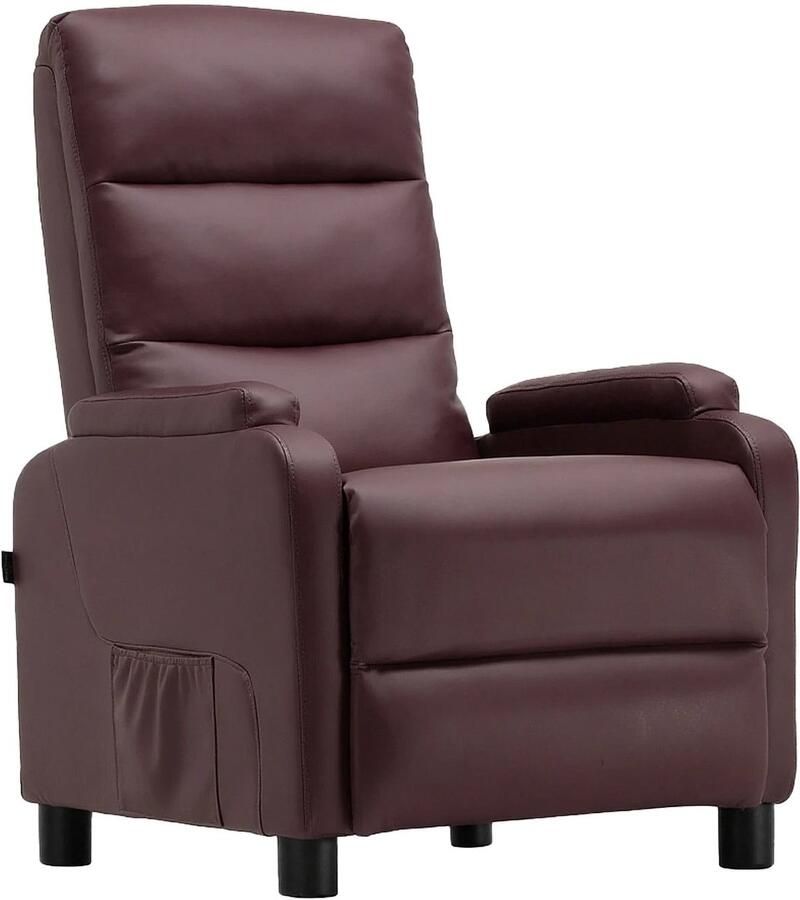 Corenia Relaxfauteuil – Relaxstoel – Lounger – Fauteuil – Zitstoel – Verstelbare Rugleuning 90-160° – PU-Leren Bekleding