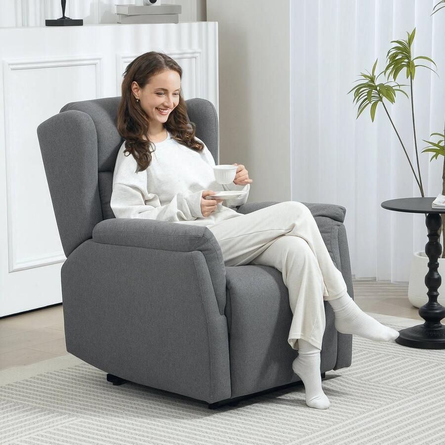 Corenia Relaxfauteuil – Relaxstoel – Zitzak – Fauteuil – Verstelbare Rugleuning Tot 160° – Voetensteun Bedienbaar Met Hiel