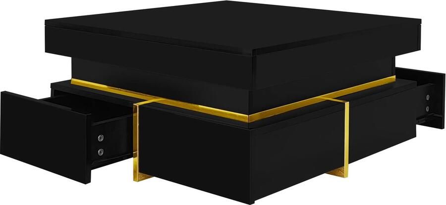 Corenia Salontafel – Salontafeltje – Bijzettafel – Opbergtafel – Ruimtebesparend – Stevige Constructie