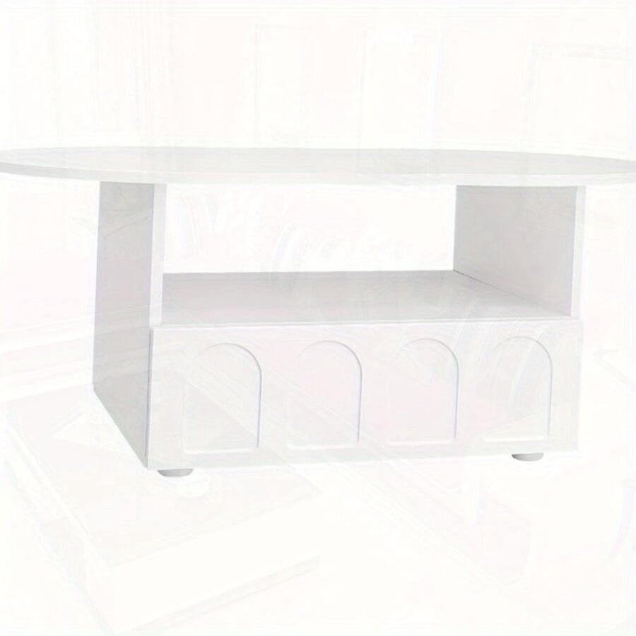 Corenia Salontafel – Tafel – Vintage Tafel – Woonkamertafel – Koffietafel – Wit Vintage Design – Stevige Metalen Constructie