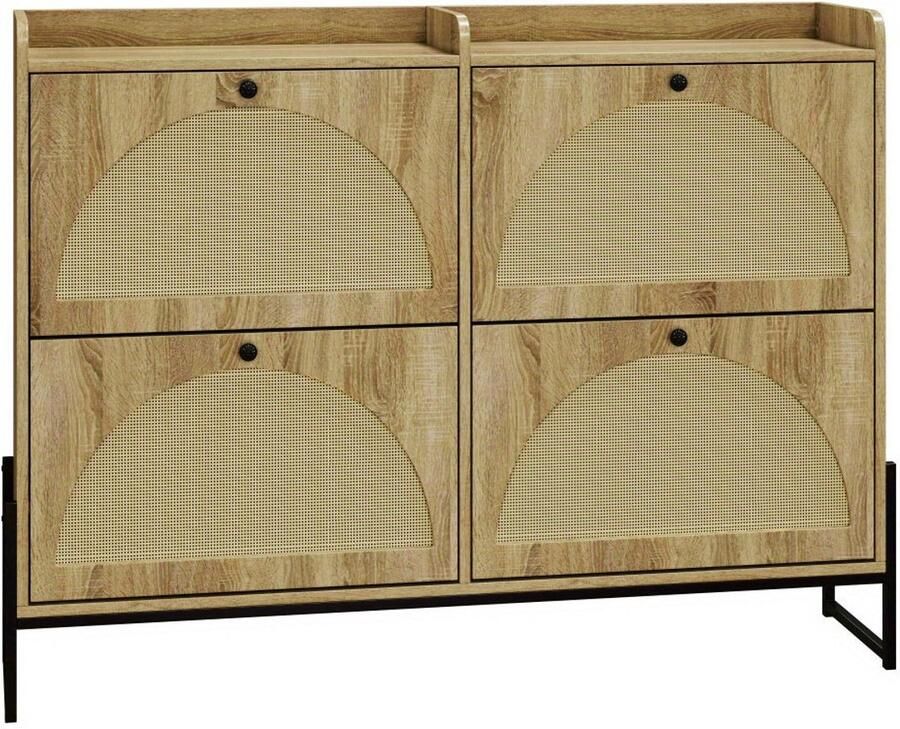 Corenia Schoenenkast – Schoenopberger – Schoenenrek – Schoenmeubel – Schoenenschuifkast – Verstelbare Kleppen Met Demper – Smal Ruimtebesparend Design