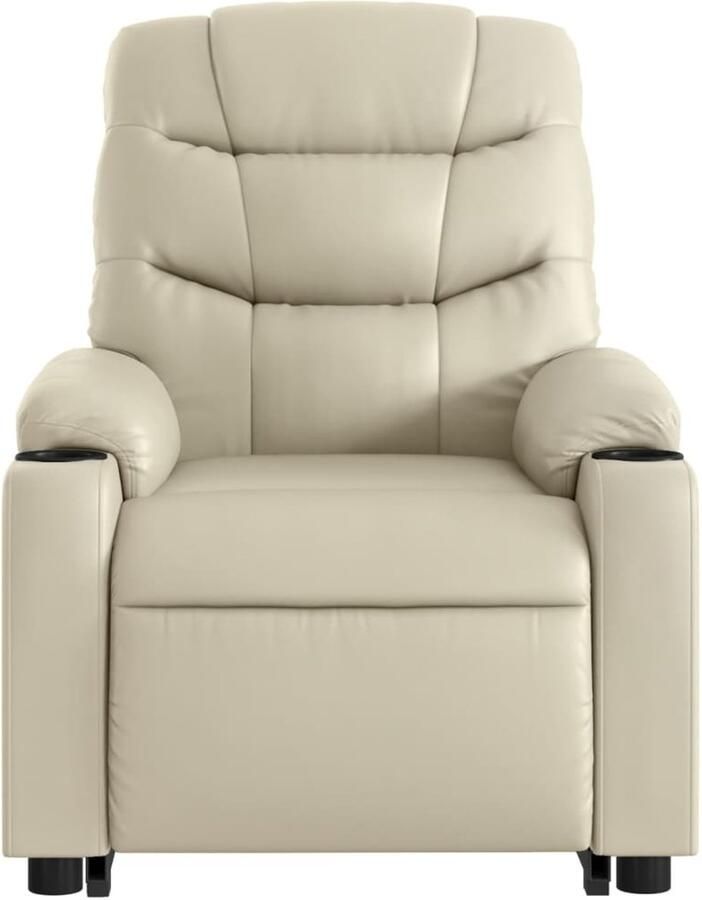 Corenia Sta-op Stoel Elektrisch – Relaxfauteuil – Verstelbare Zitstoel – Elektrische Sta-opfunctie – Vibratiemassage – Kunstleer Bekleding – 135 Graden Kantelbaar