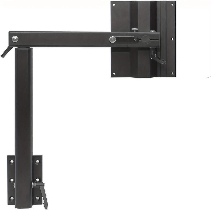 Corenia Tafelpoot – Kampeertafel Poot – Caravan Tafelbeen – Vouwtafel Poot – Opklapbare Tafelpoot – Aluminium – 360° Draaibaar – Inklapbaar – Verstelbare Hoogte – Zwart – Ruimtebesparend – Stevig 45 36 kg Draagvermogen