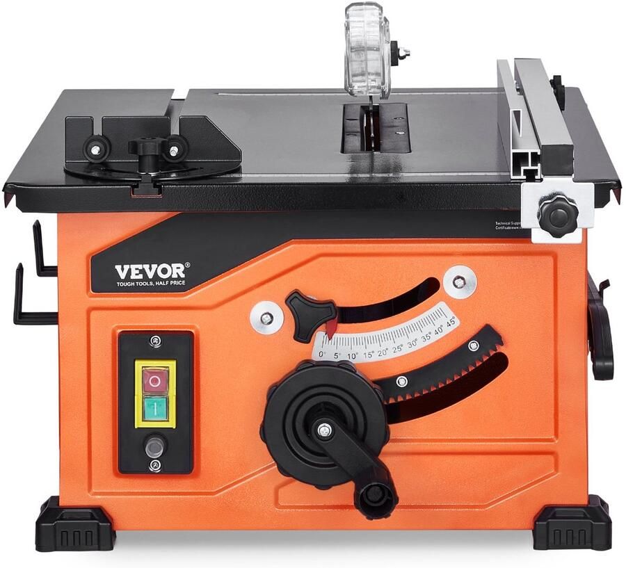 Corenia Tafelschaaf – Tafelzaag – Cirkelzaag – Houtzaag – Verstekzaag – Compact Oranje Zwart – 1200W Motor – Zaagcapaciteit 225 mm