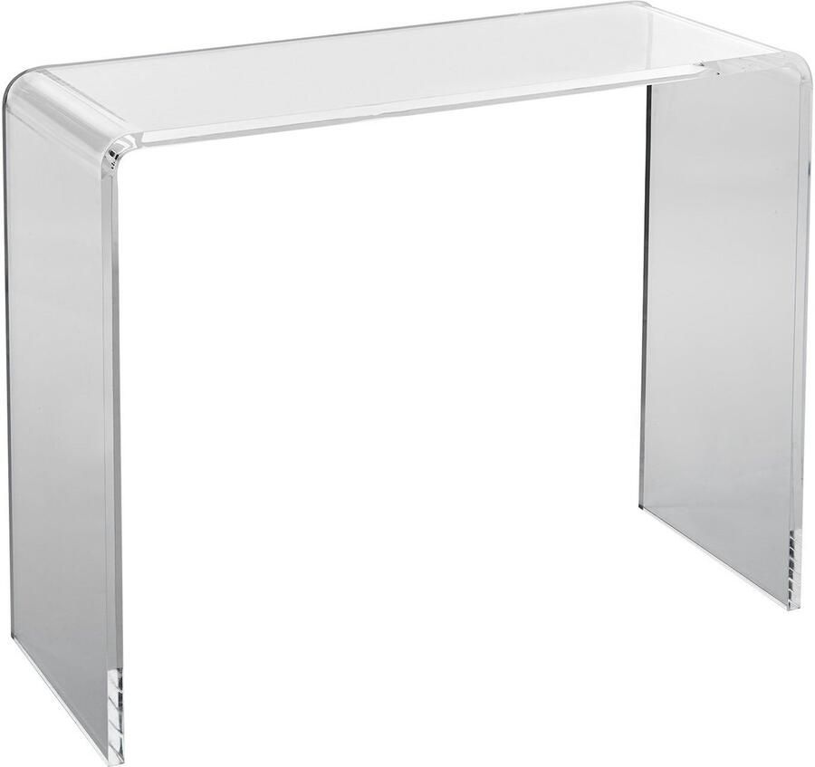 Corenia U-vormige Bijzettafel – Side Table – Salontafel – Accenttafel – Sofa Tafel – Transparant Acryl – 96 4 x 38 1 x 74 cm – Stevig & Slijtvast