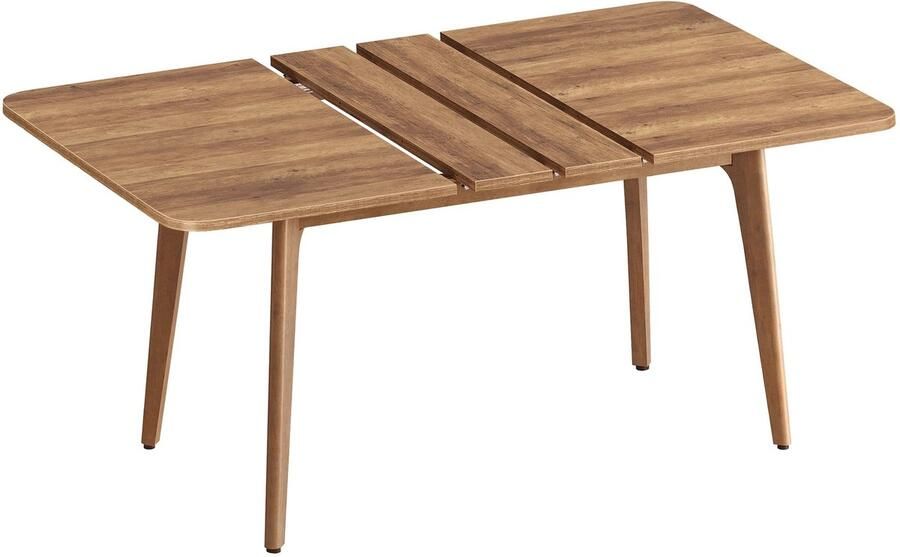 Corenia Uitschuifbare Eettafel – Uitklapbare Tafel – Schuiftafel – Eetkamertafel – Houtlook – Verstelbaar 140-180 Cm – Hittebestendig Tot 140 °C Honingbruin