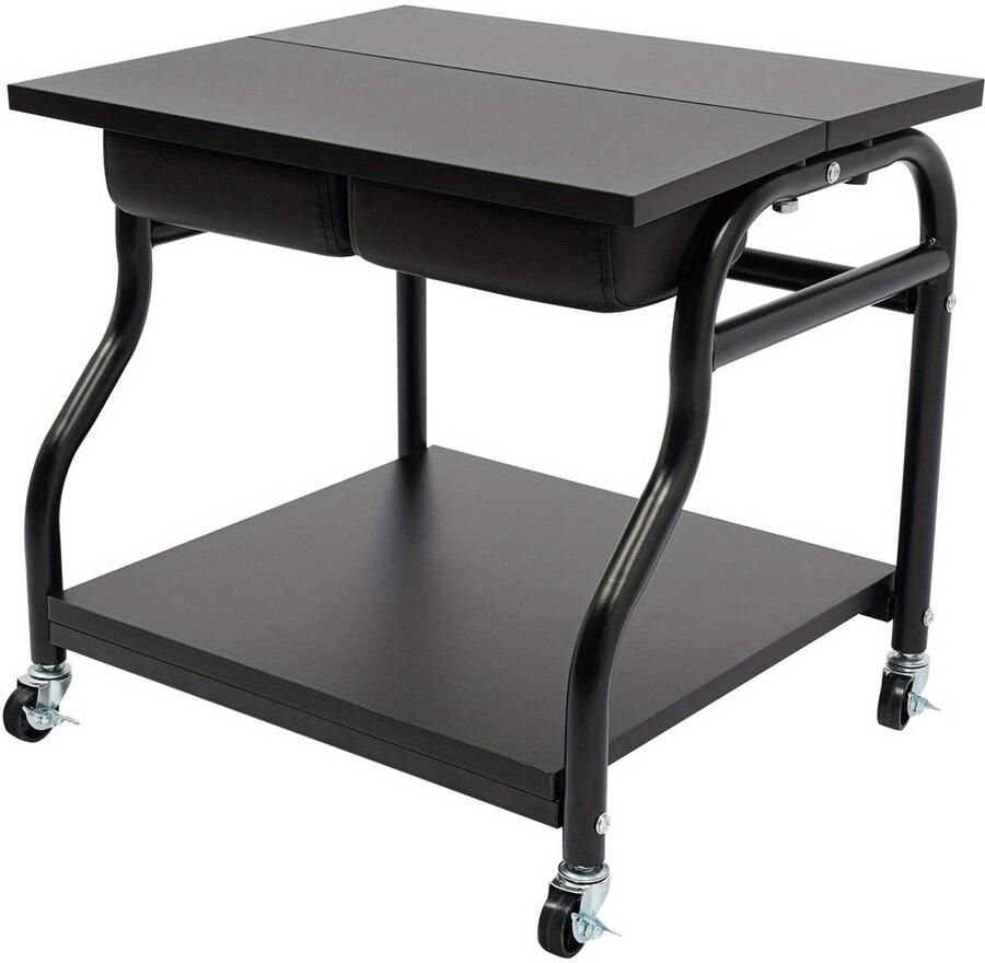 Corenia Voetbadtrolley – Pedicuretrolley – Manicotrolley – Spa Trolley – Beauty Cart – Verstelbaar Opbergplateau – Stevige Rubberwielen Met Remmen