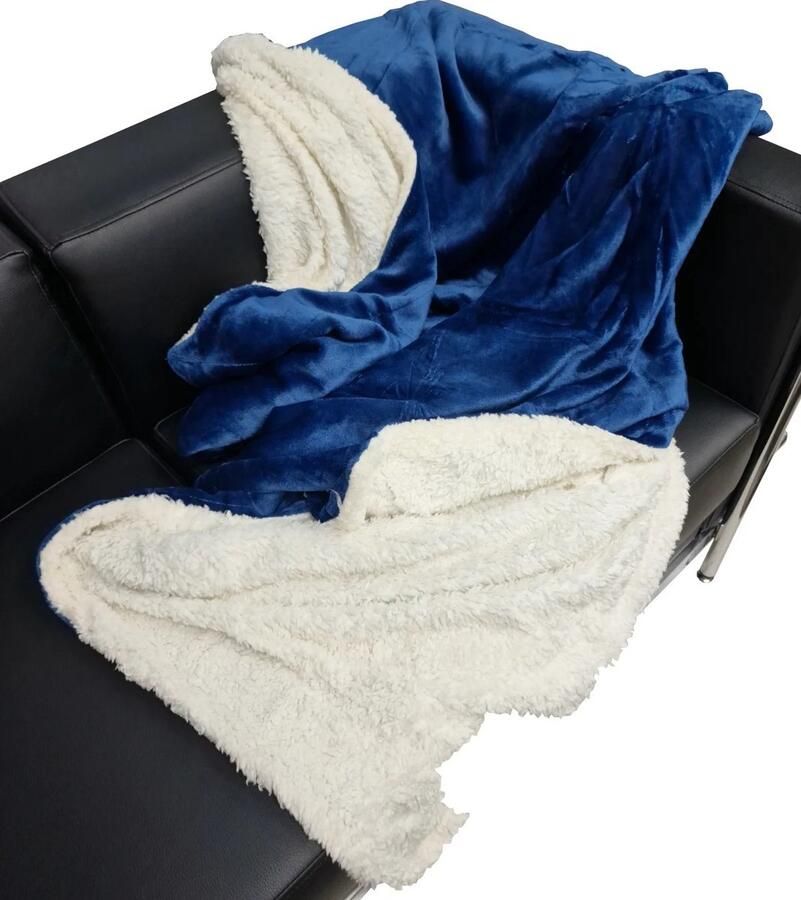 Cosas Buenas Candela Winter Bed Deken Flanel 100% Microfiber Sherpa Decoratieve Sofa Dikke Stof Veel warmte Bank Stoel Extra Zacht Levendige Kleur- Bed Decoratie Cover -Versiering