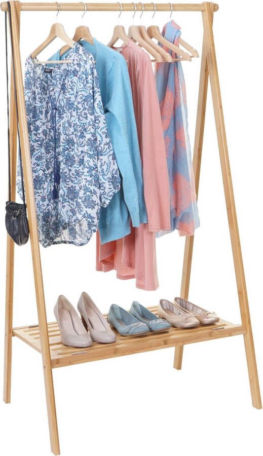 Cosmo Casa Garderoberek van Bamboe Kledingrek Stijlvol en Ruimtebesparend Milieuvriendelijk