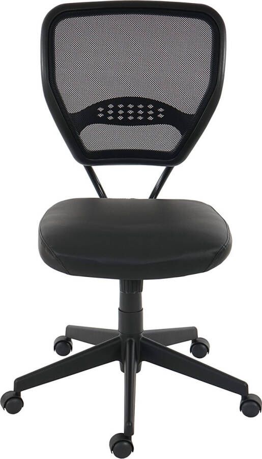 Cosmo Casa Professionele Bureaustoel Directiestoel Draaistoel 150kg Draagvermogen Kunstleer Zwart Zonder Armleuningen