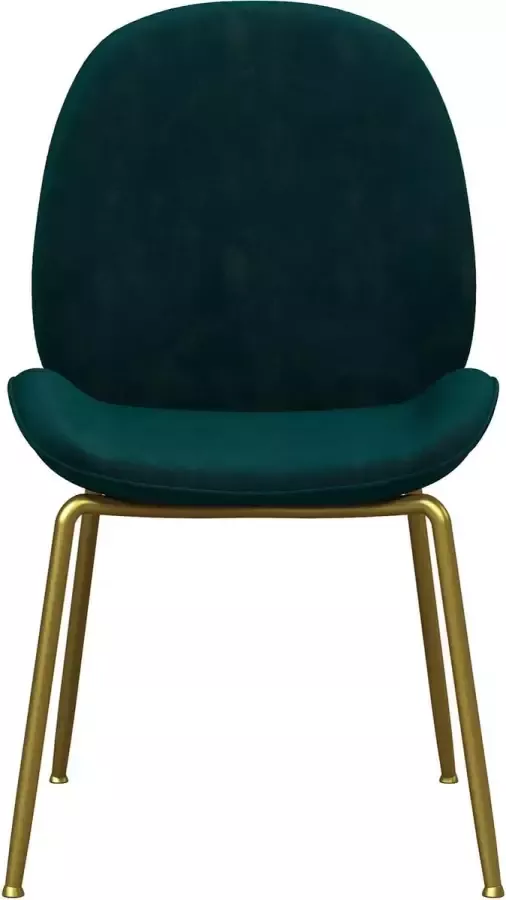 CosmoLiving by Cosmopolitan Eetkamerstoel Astor Zacht verdikte zitting en rugleuning messingkleurig frame zithoogte 47 cm (1 stuk) - Foto 8