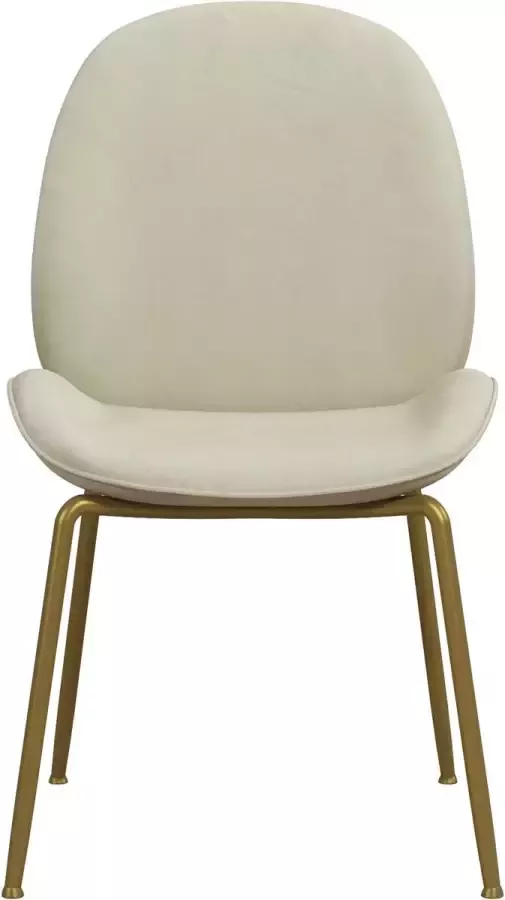 CosmoLiving by Cosmopolitan Eetkamerstoel Astor Zacht verdikte zitting en rugleuning messingkleurig frame zithoogte 47 cm (1 stuk) - Foto 2