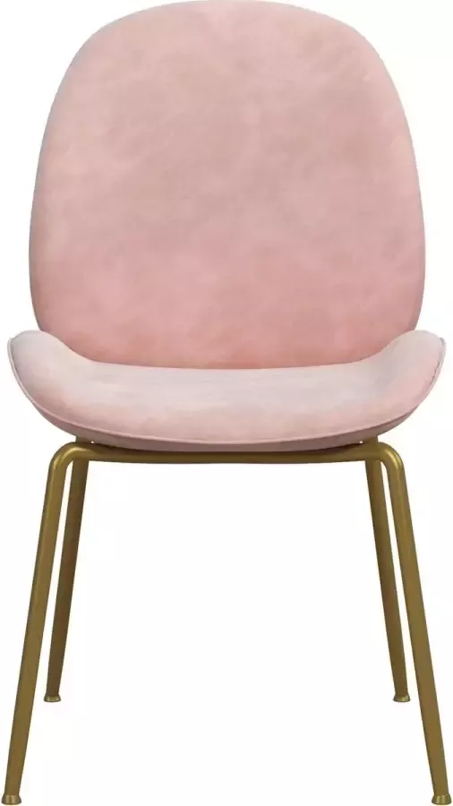 CosmoLiving by Cosmopolitan Eetkamerstoel Astor Zacht verdikte zitting en rugleuning messingkleurig frame zithoogte 47 cm (1 stuk) - Foto 20