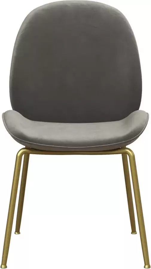 CosmoLiving by Cosmopolitan Eetkamerstoel Astor Zacht verdikte zitting en rugleuning messingkleurig frame zithoogte 47 cm (1 stuk) - Foto 9